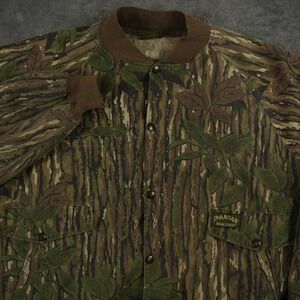 Spartan Realtree Bomber Jacket Men XL Hunting Camo Vintage Made in USA Snap